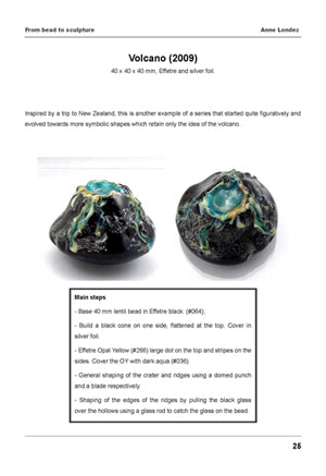 Sea Rocks Lampwork bead tutorial by Anne Londez
