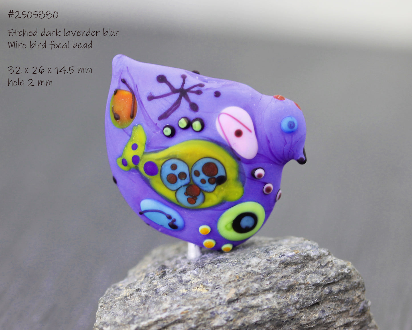 Perle oiseau bleu lavande Miro matte #2505880