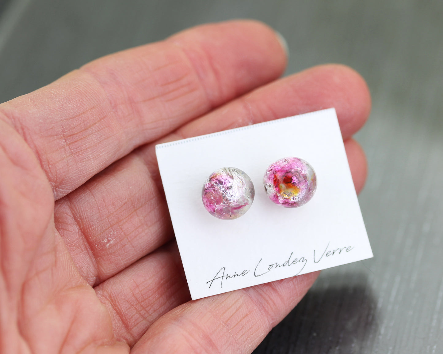 Clous d'oreilles Sea Rocks Roses