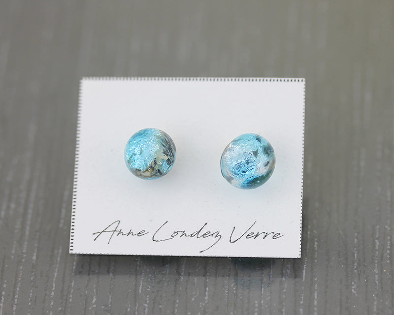Clous d'oreilles Sea Rocks Bleu Glacier