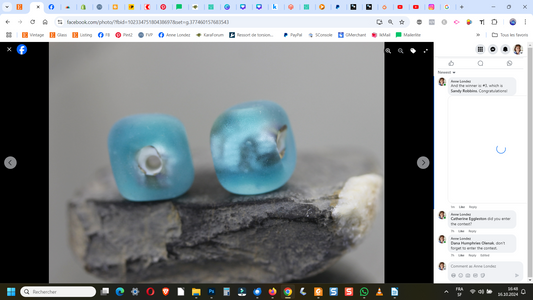 Contest pair frosted dice aqua