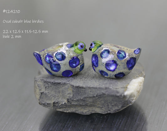 Pair of lavender blue Sea Rocks birdies #124202