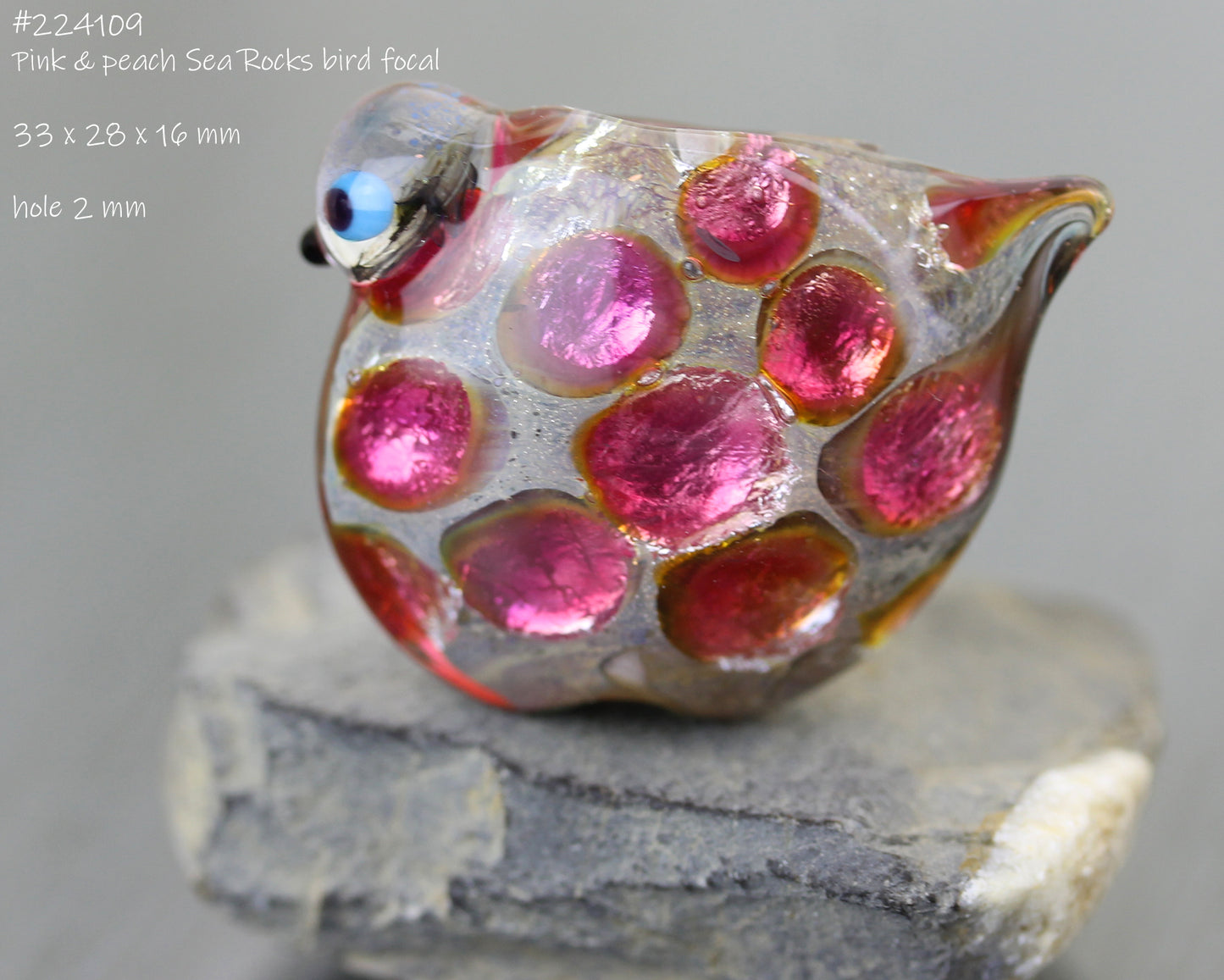 Oiseau Sea Rocks Rose fuchsia Jewels #224109