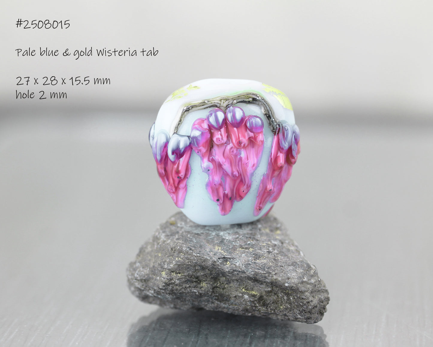 Purple Sea Rocks bird focal bead #0125038