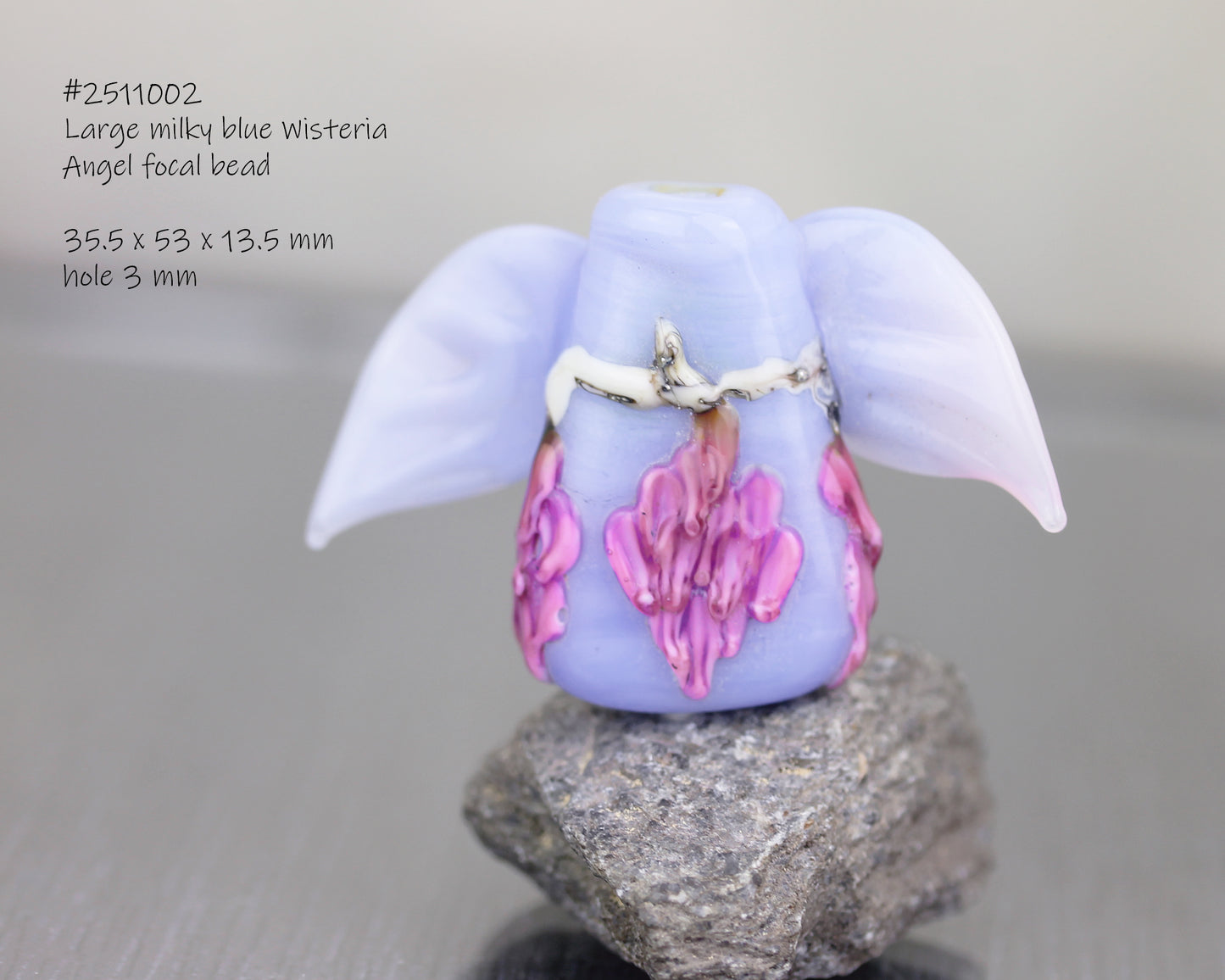 Perle Ange Glycine rose et bleue #2511002