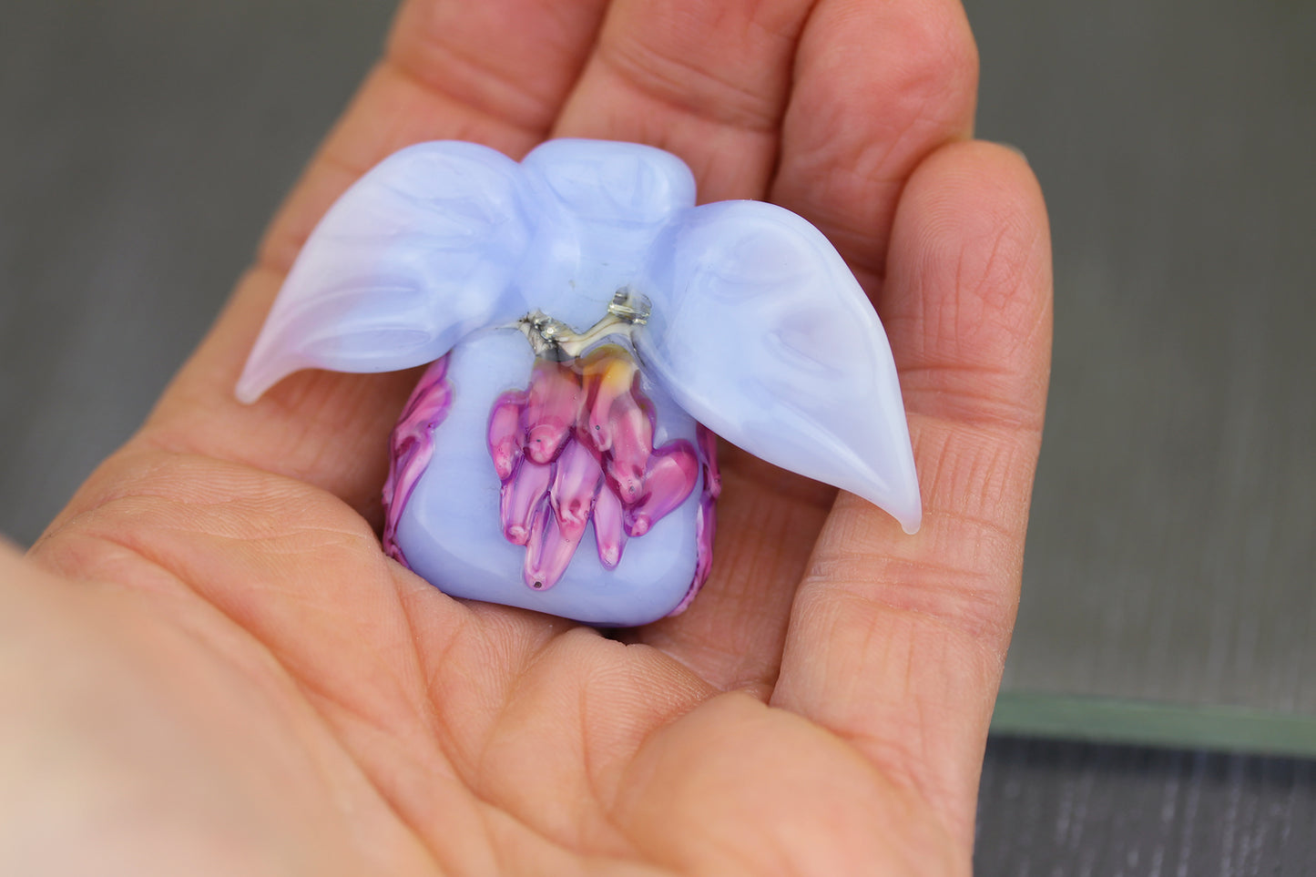 Perle Ange Glycine rose et bleue #2511002