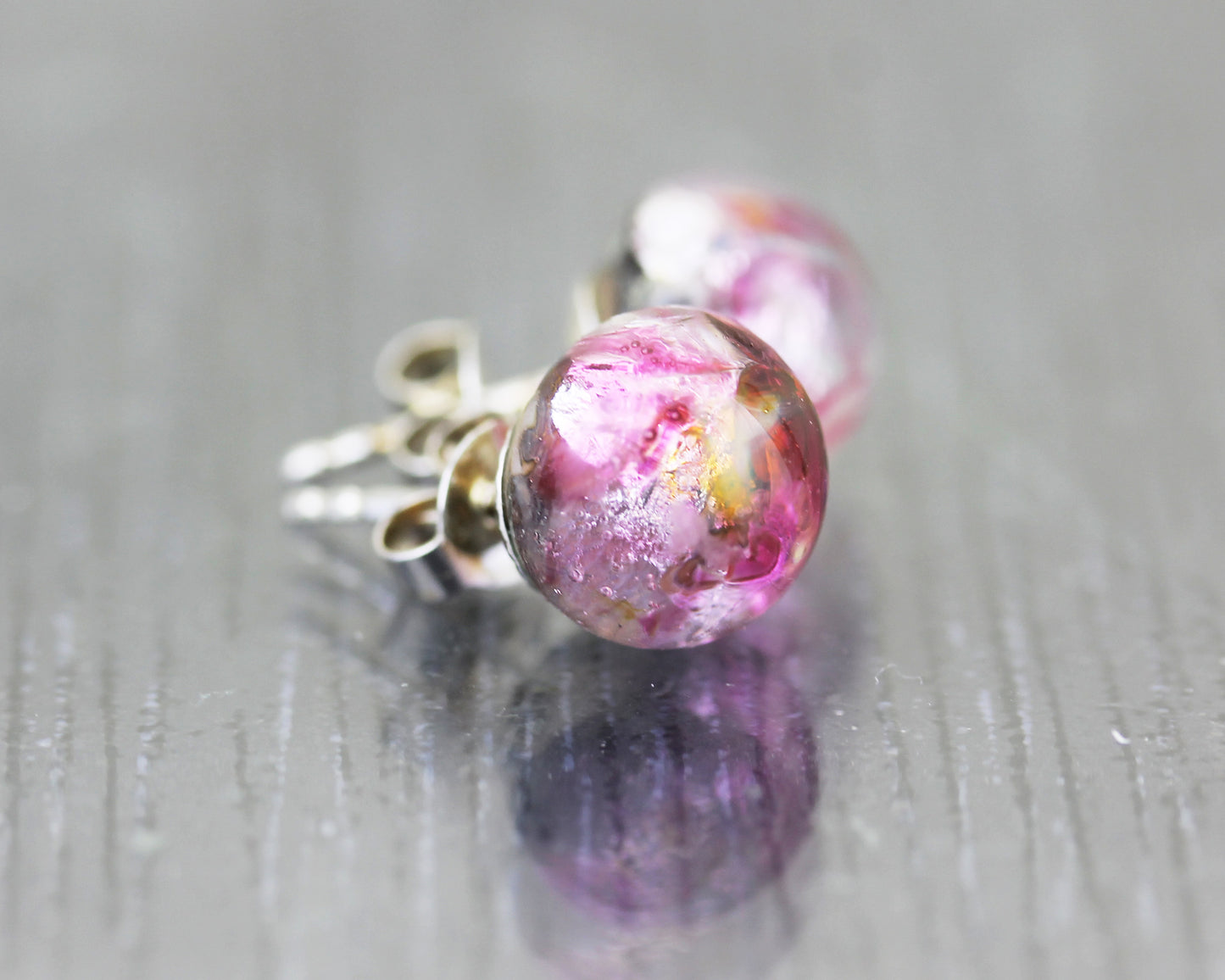 Clous d'oreilles Sea Rocks Roses