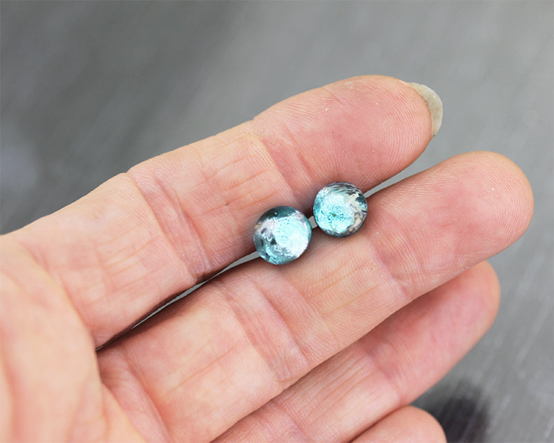 Clous d'oreilles Sea Rocks Bleu Glacier